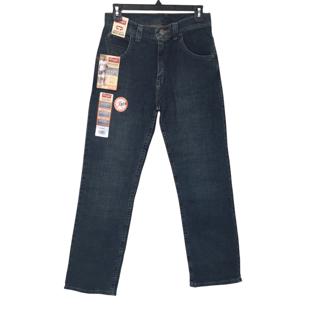 Wrangler Boys Jeans Size 16 Regular Straight 4-Way Flex NWT